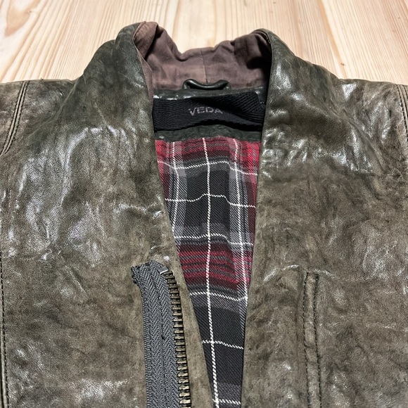 Veda Slick Leather Jacket - Picture 13 of 13